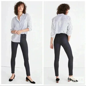 New Madewell Coated Edition Skinny High Rise Jeans